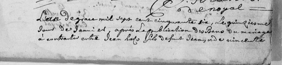 Mariage Hazo Jean - Lornol Claudine 15_01_1756 -1.jpg